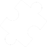 White puzzle pieces icon